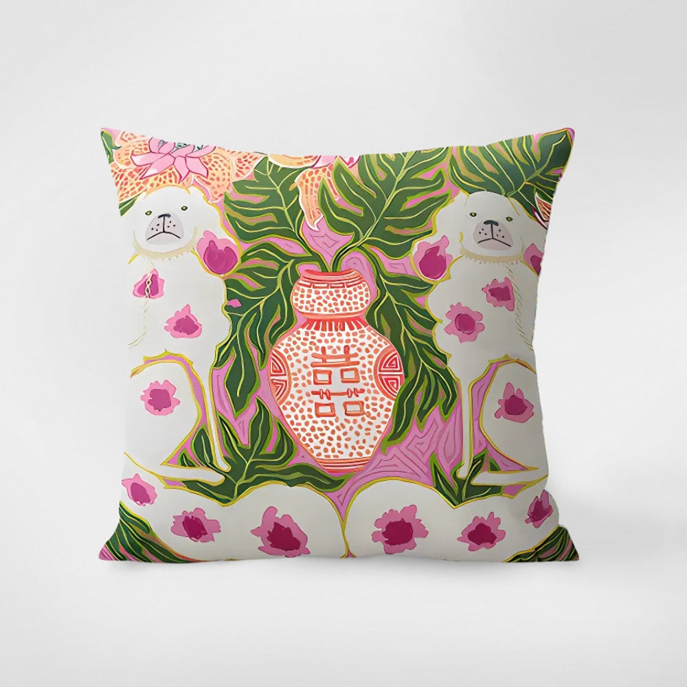Housse de coussin tapisserie zèbre