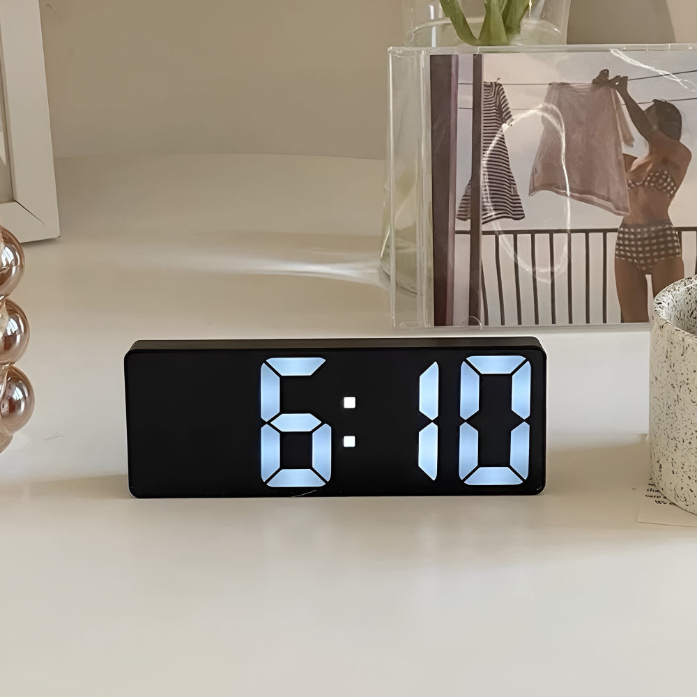Réveil LED numérique à miroir