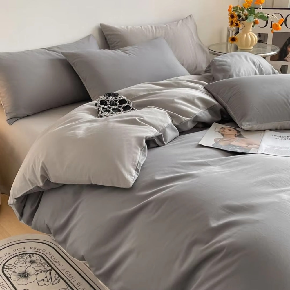 Parure de couette en coton Lustova | 3 pièces