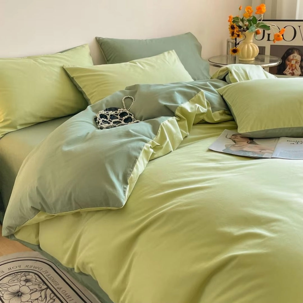 Parure de couette en coton Lustova | 3 pièces