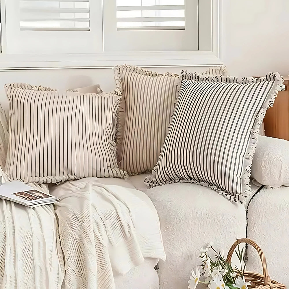 Housse de coussin style scandinave
