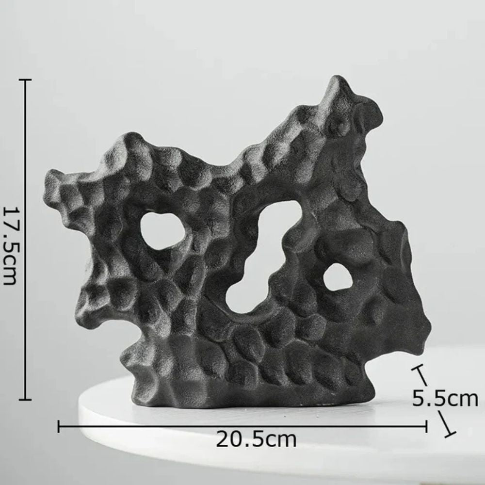 Sculpture corail en céramique