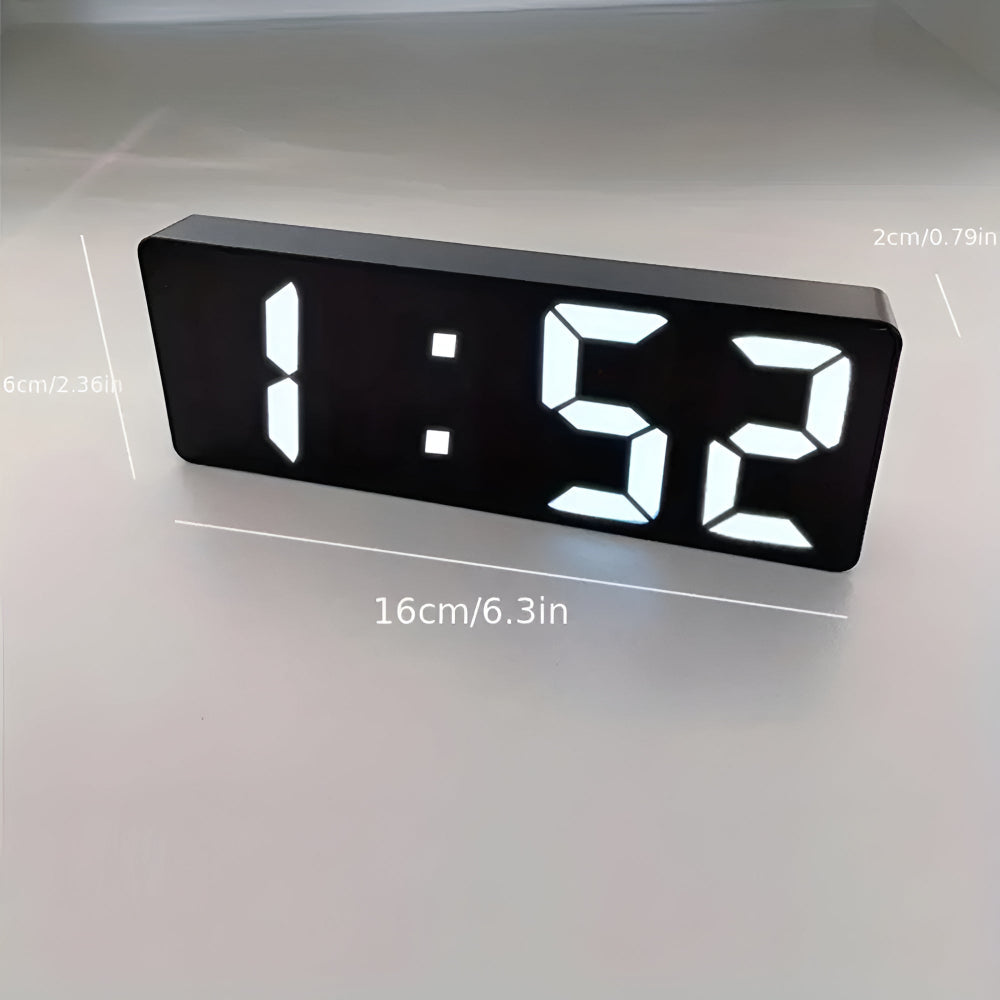 Réveil LED numérique à miroir