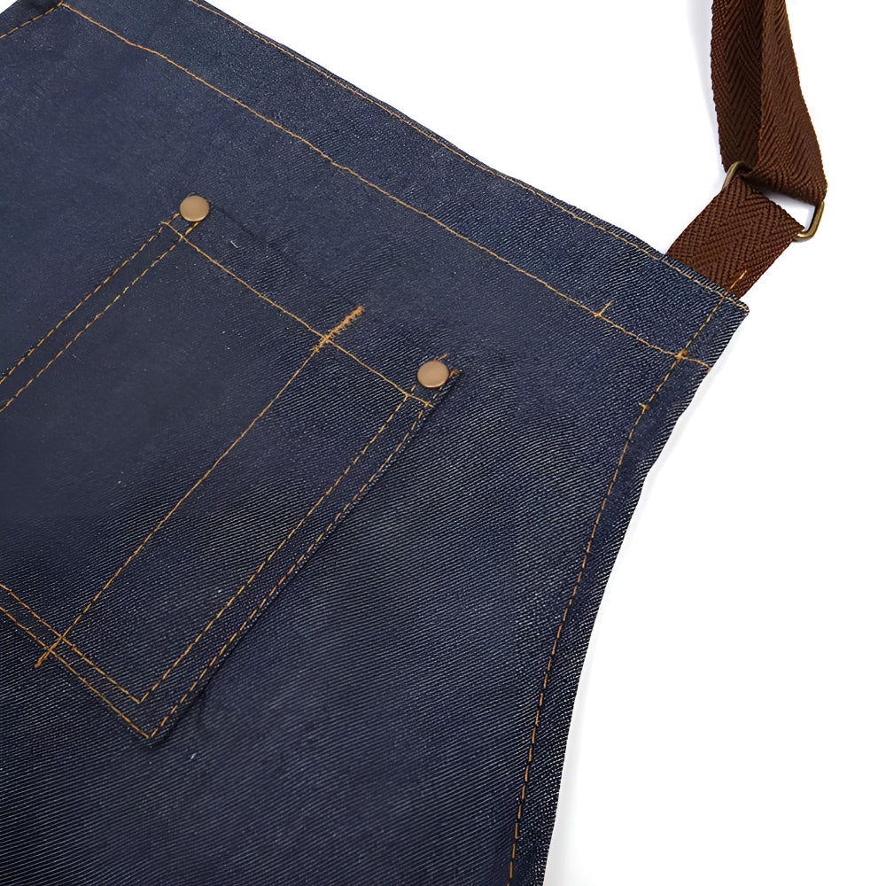 Tablier en denim réglable