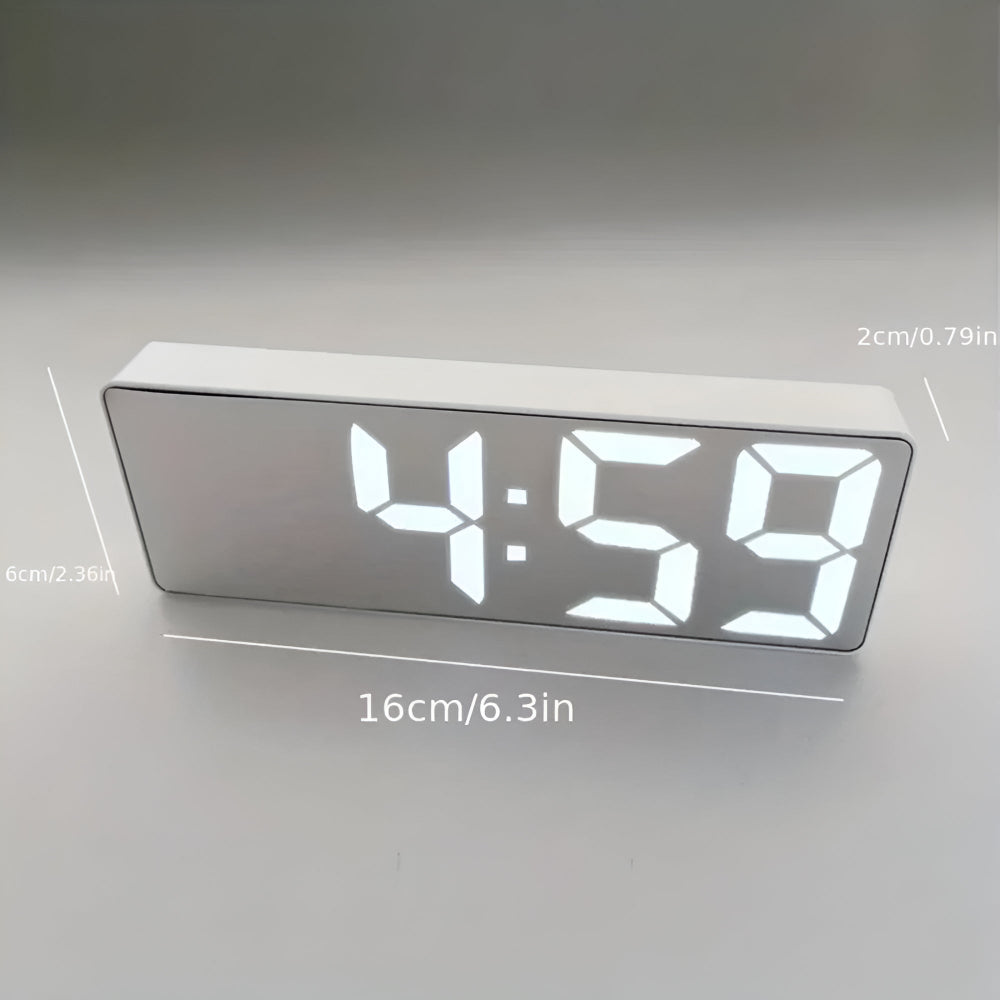 Réveil LED numérique à miroir