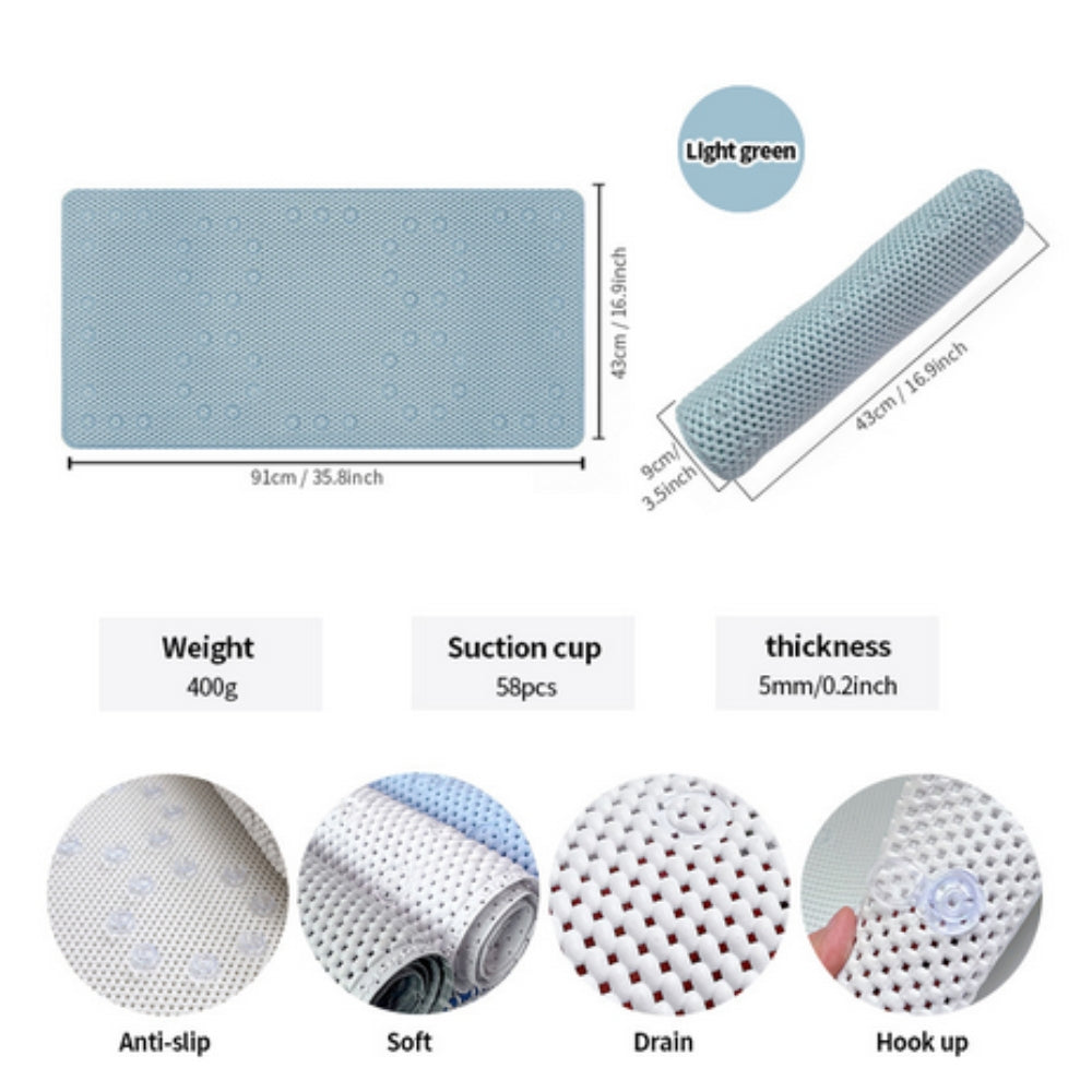Tapis de baignoire doux et antidérapant