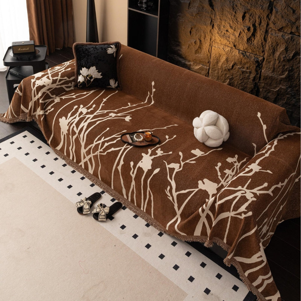 Housse de canapé en chenille Twilight Branches