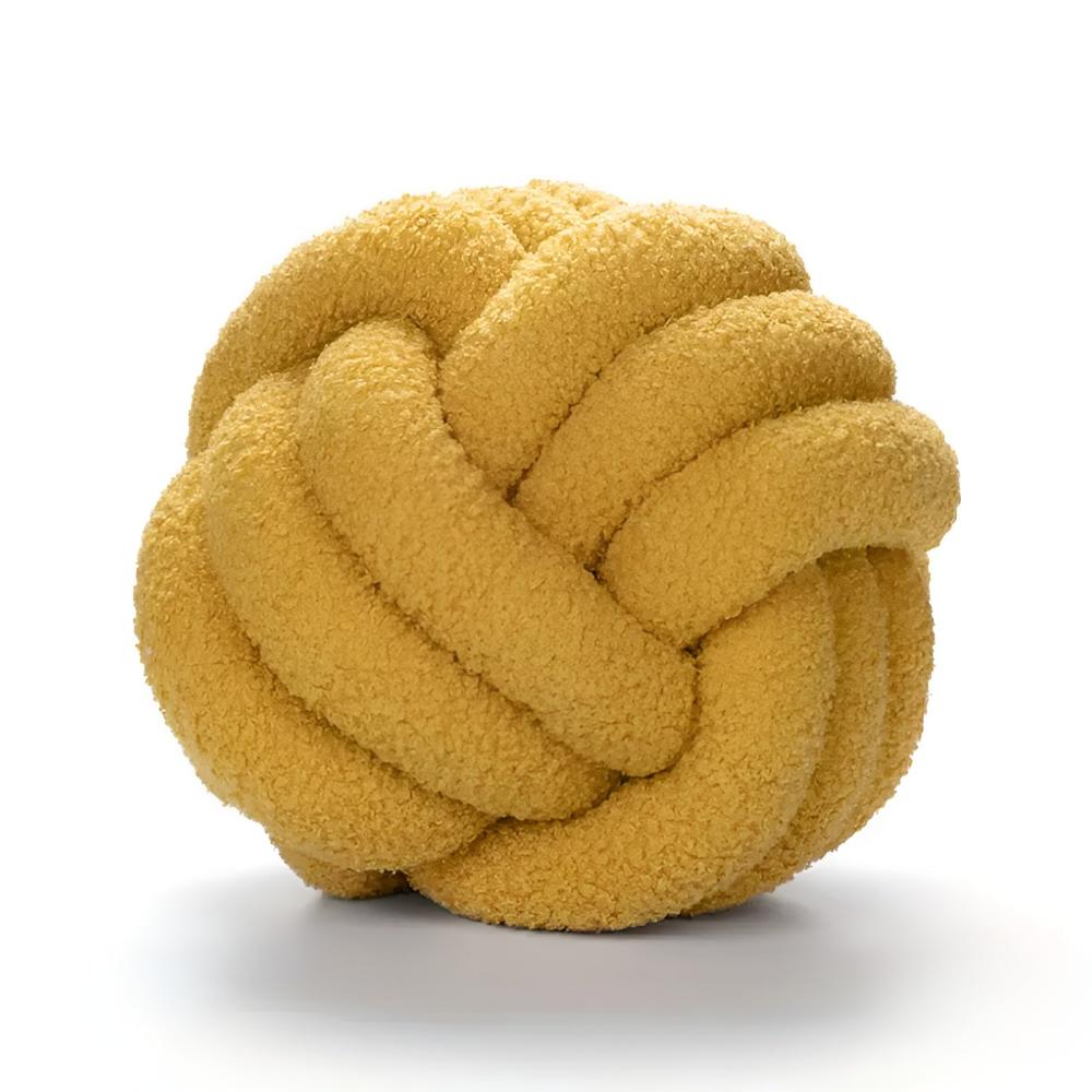 Coussin bouclette noué