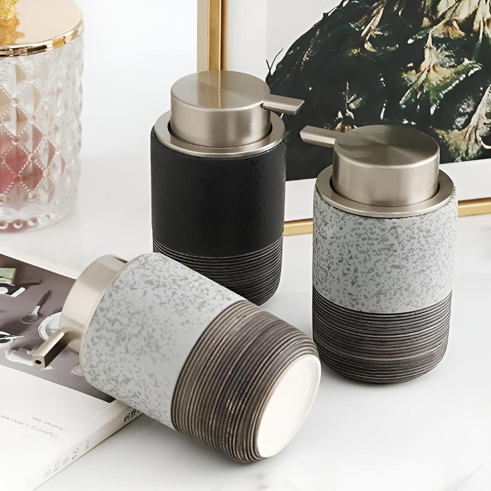 Distributeur de savon en céramique minimaliste