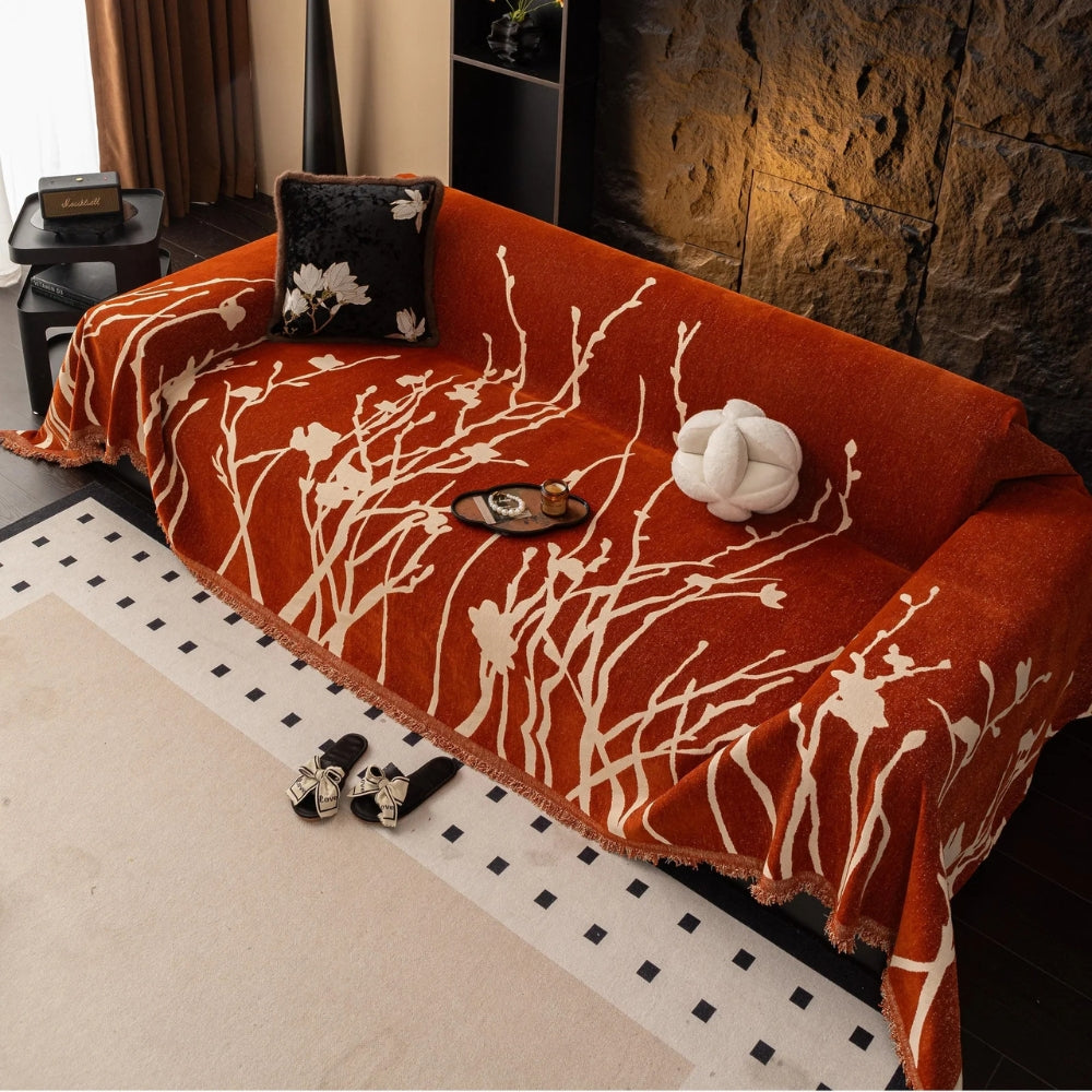 Housse de canapé en chenille Twilight Branches