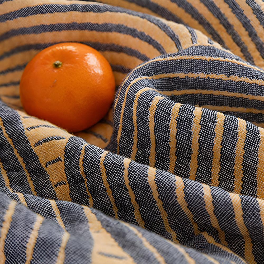 Plaid réversible en coton mousseline