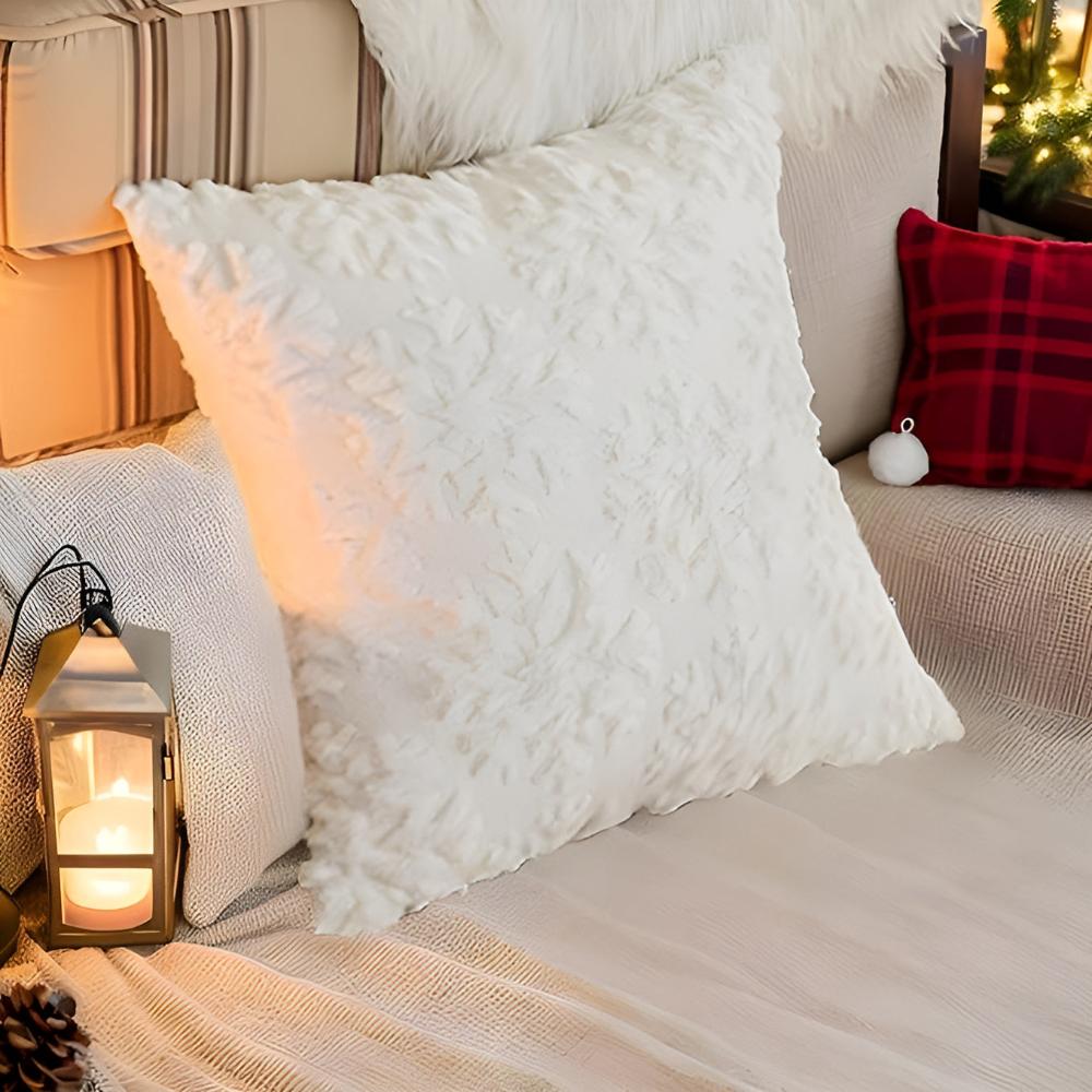 Housses de coussin flocons de neige