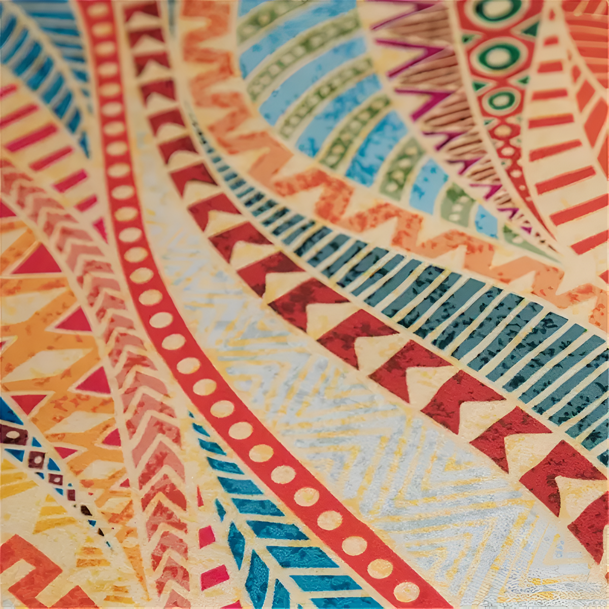 Coussin de sol touffeté vintage