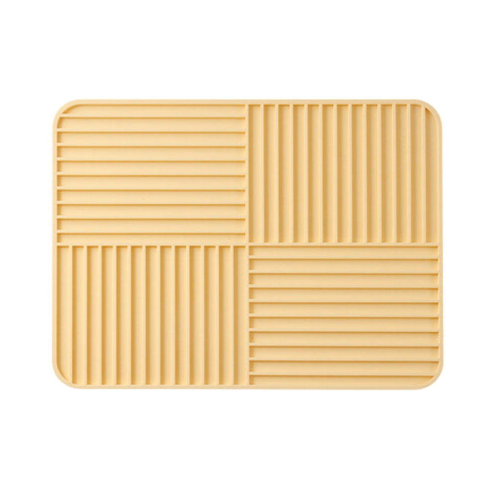 Tapis de séchage pliable multi-usage nervuré