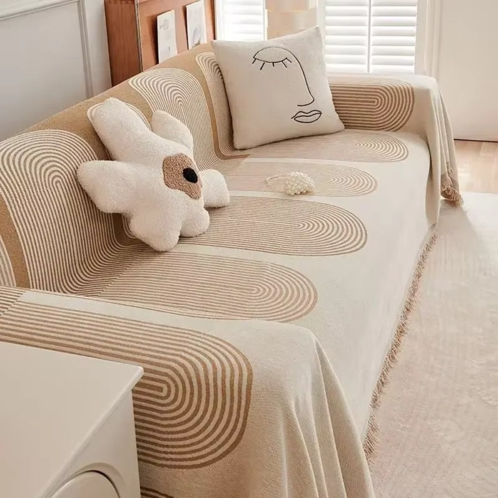 Housse de canapé en chenille Lyra
