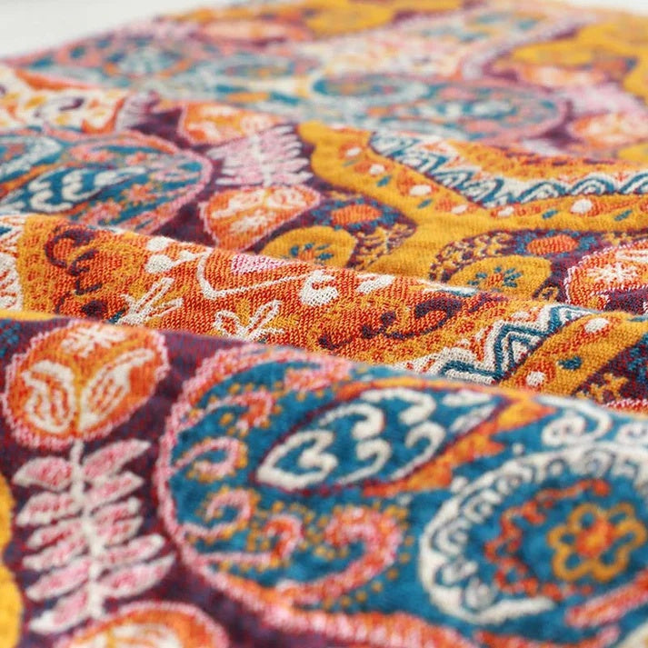 Serviette vintage éclectique