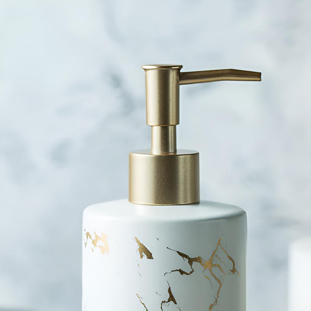 Distributeur luxueux marbre et or