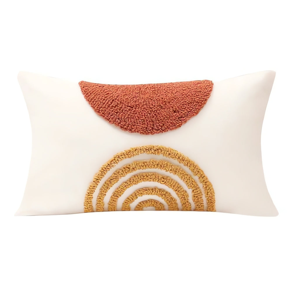 Housse de coussin brodée géométrique Eden