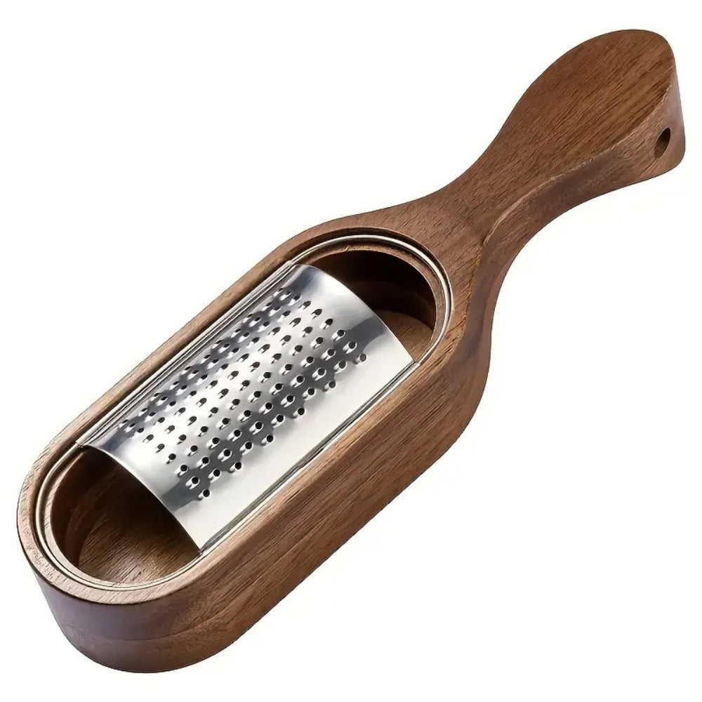 Râpe à fromage à manche en bois