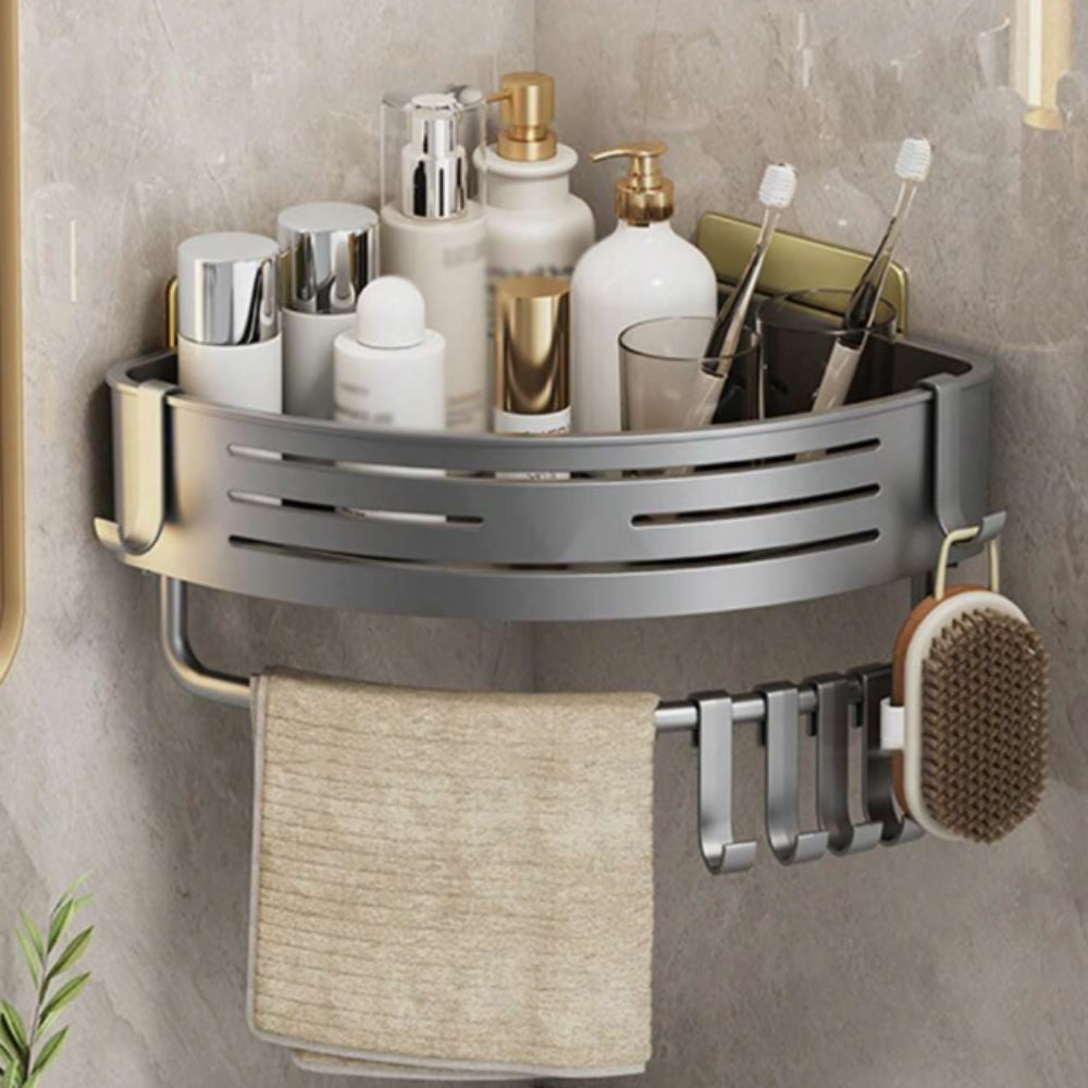 Étagère de douche d'angle en aluminium