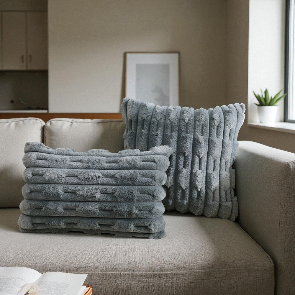 Housse de coussin moelleuse tissage Calm Weave