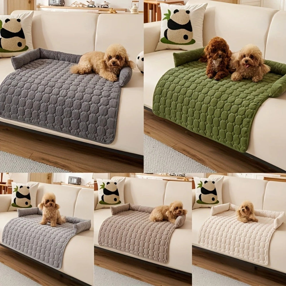 Panier matelassé antidérapant à rebords pour chien