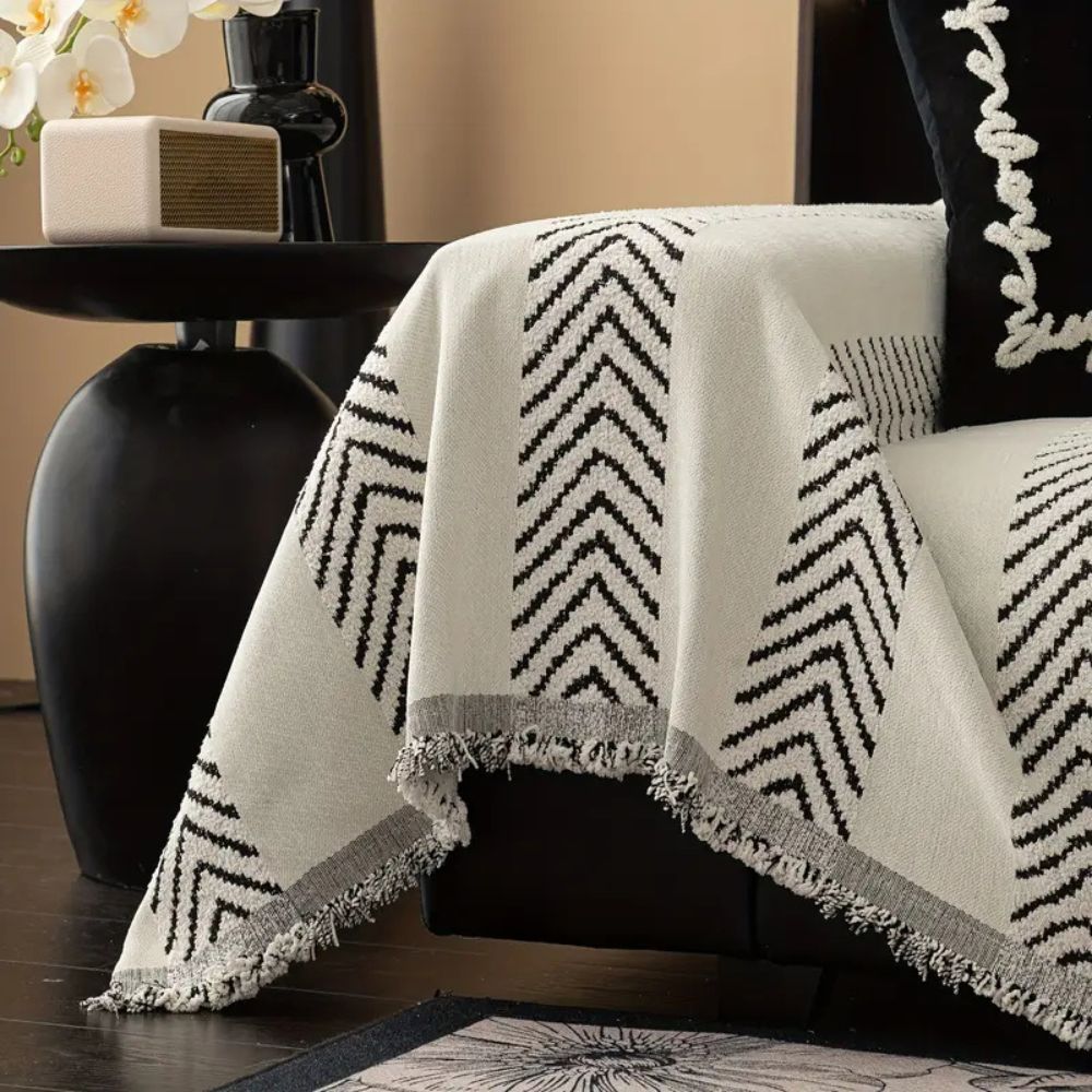 Housse de canapé à chevrons Chevron Echo