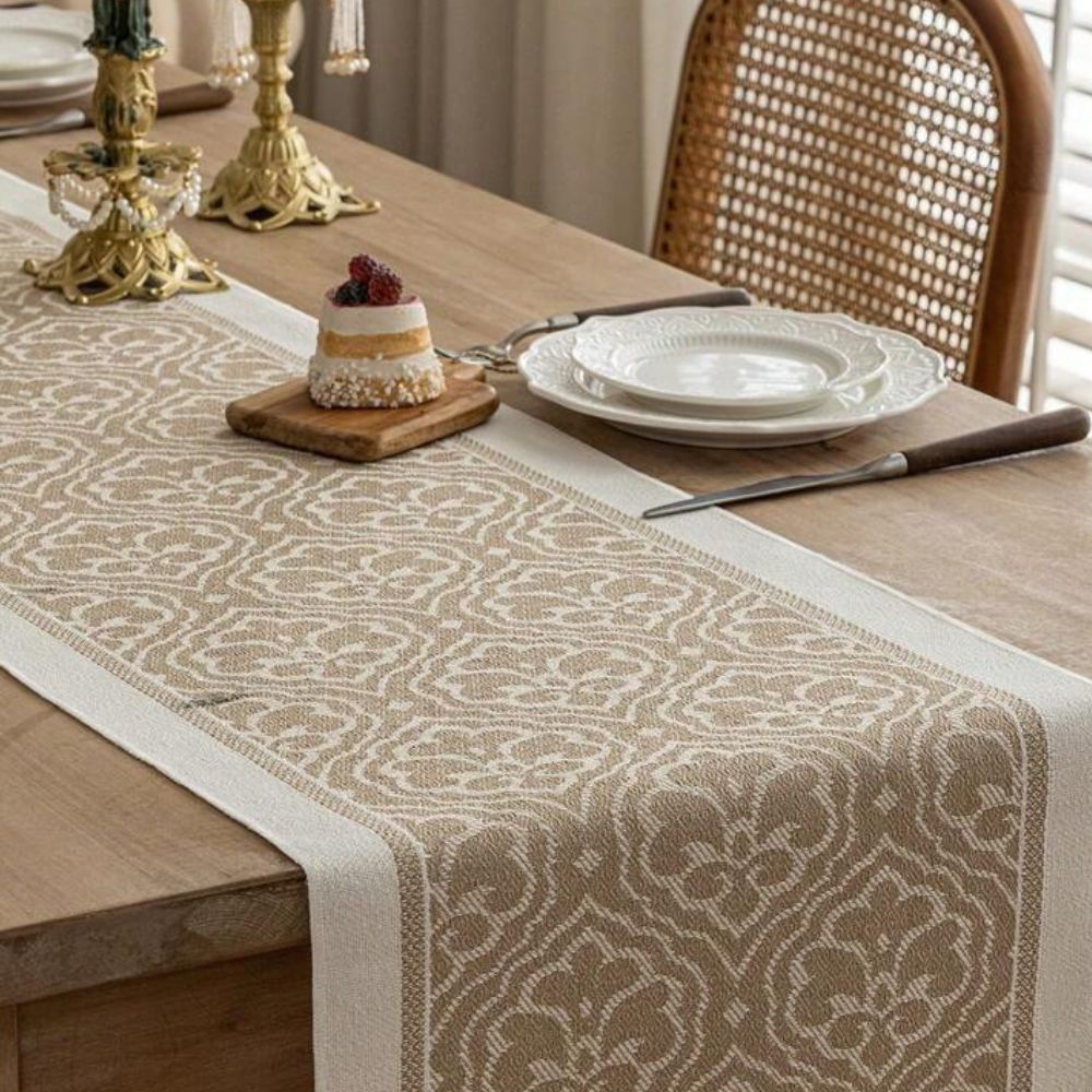 Chemin de table Damask Dune