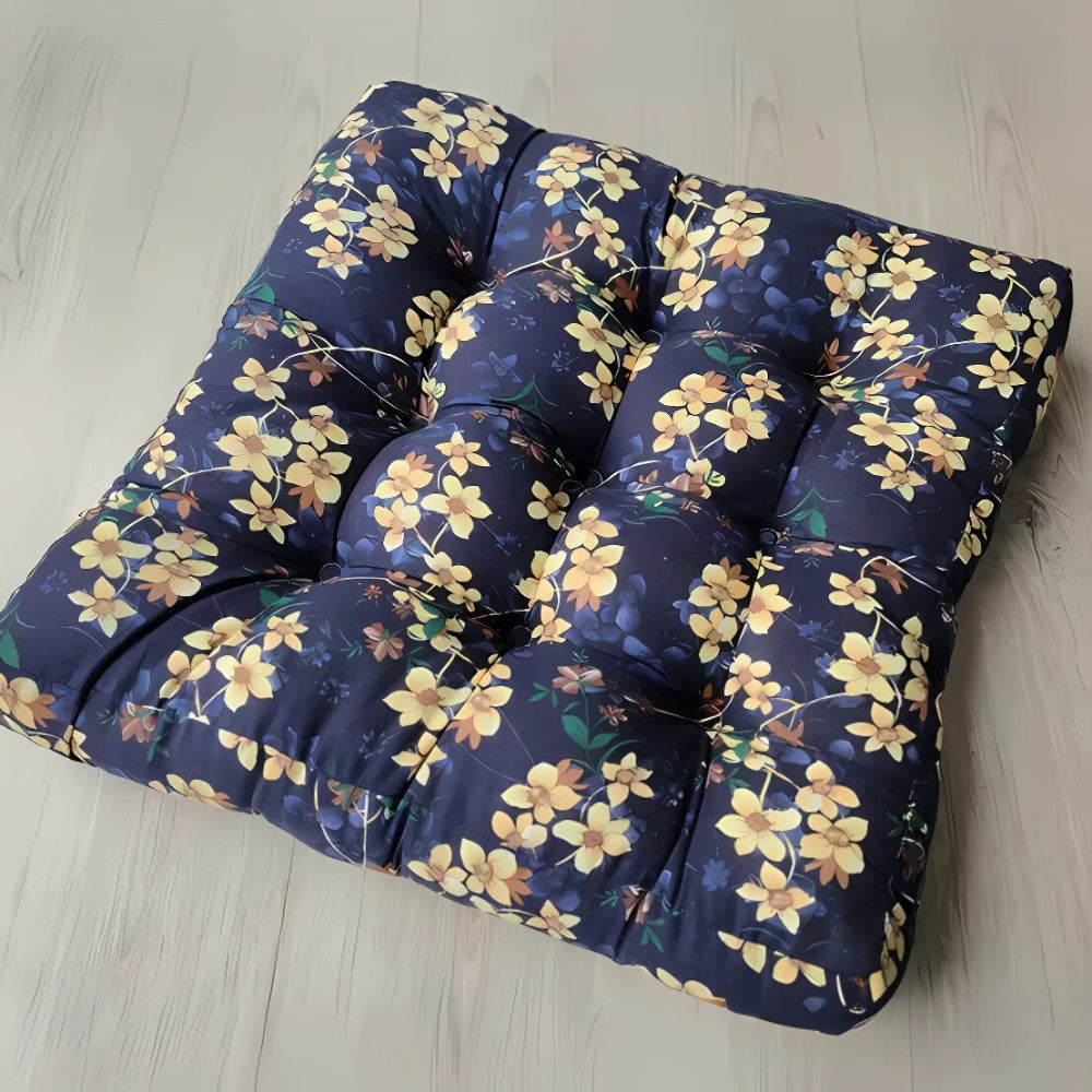 Galette de chaise carrée bohème