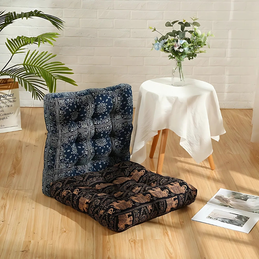 Galette de chaise carrée bohème