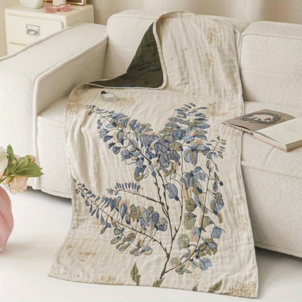 Drap de bain élégant à imprimé floral