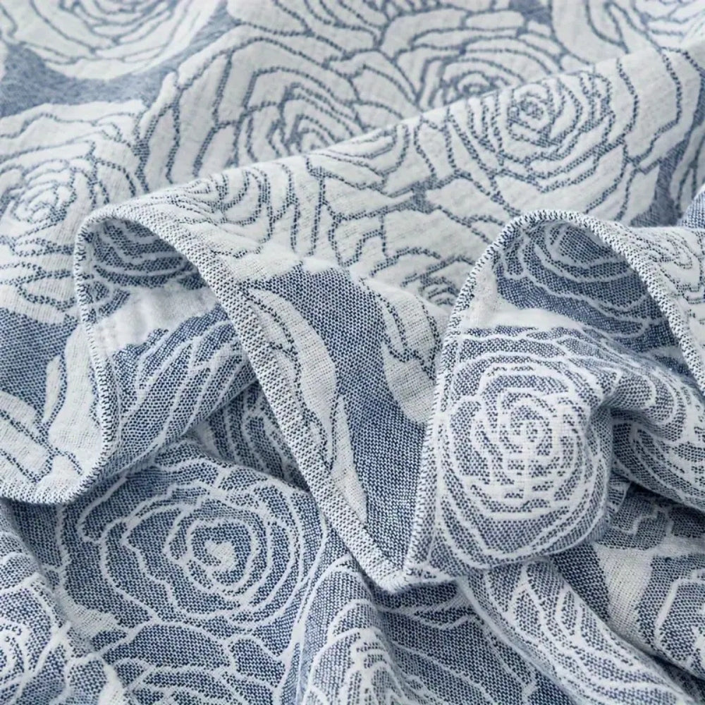 Plaid en coton roses Lure Whisper