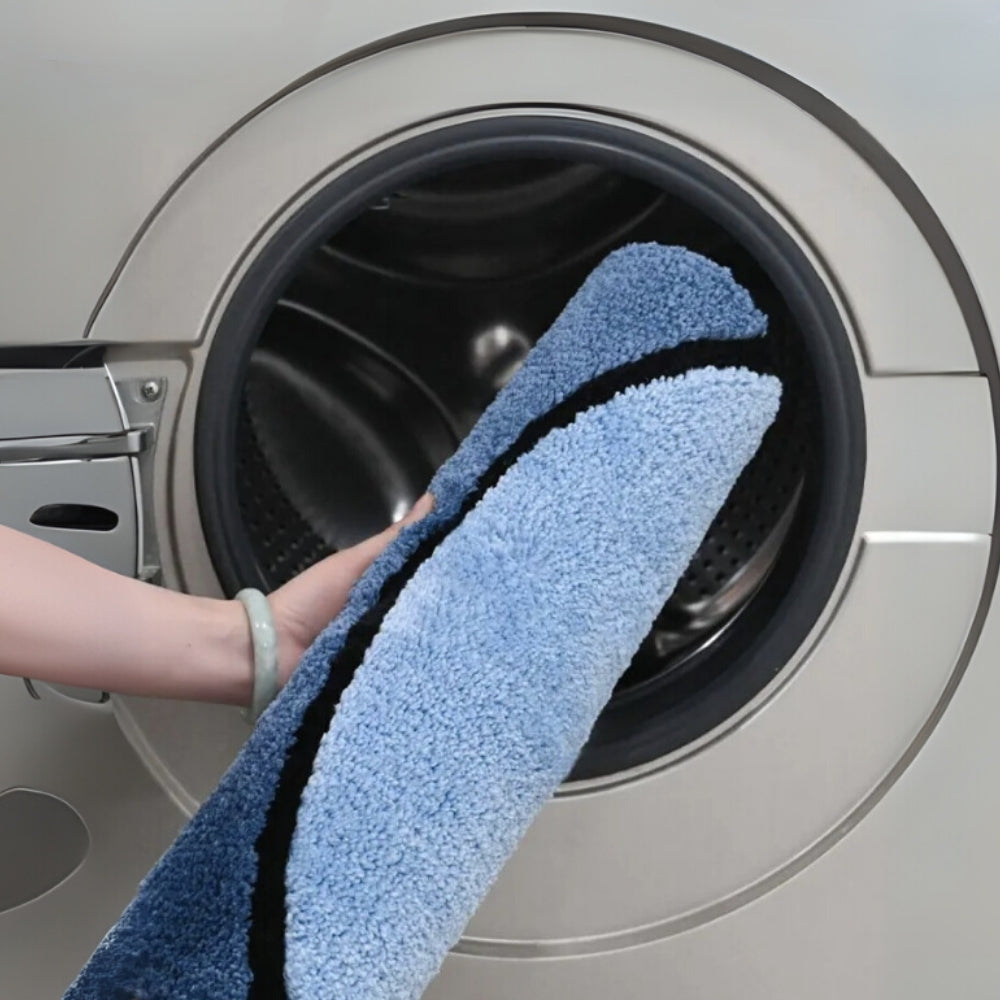 Tapis de salle de bain moelleux absorbant antidérapant