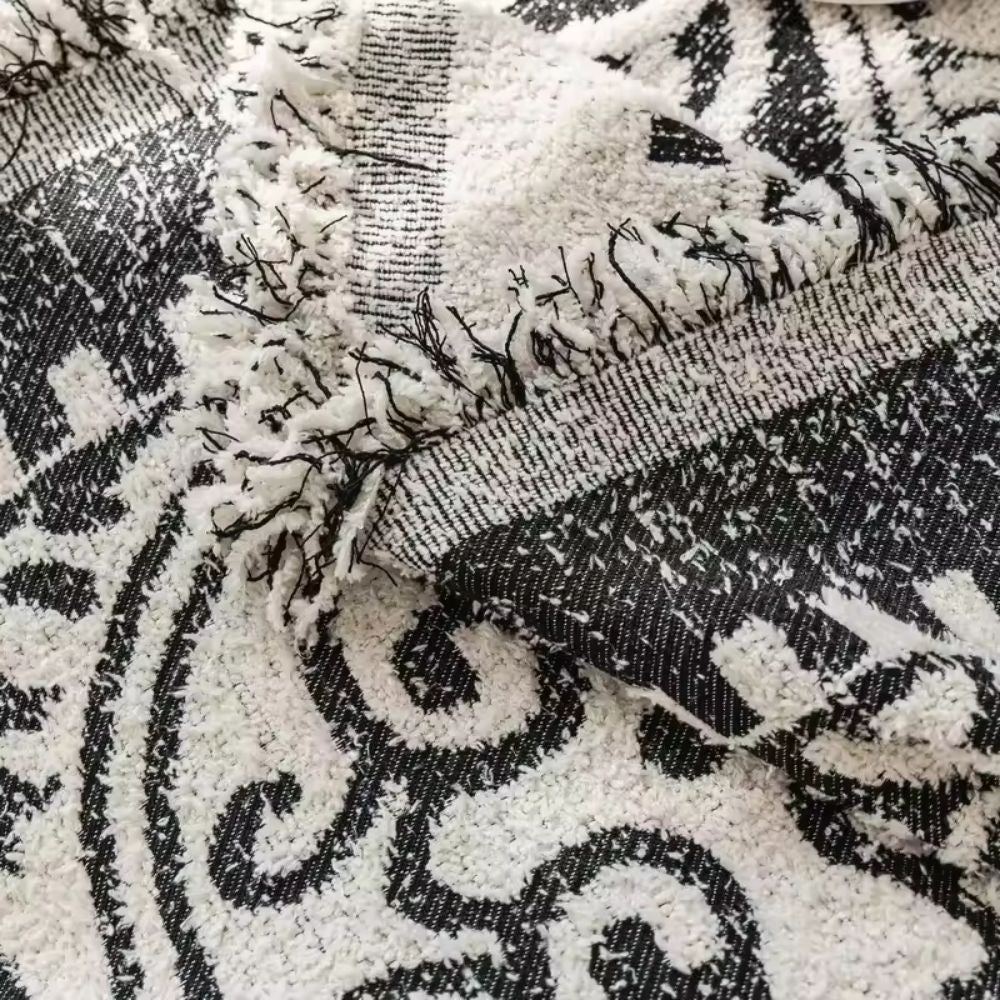 Housse de canapé jacquard ornementale