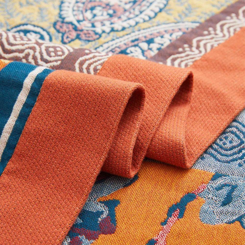 Plaid en coton Nordic Sunburst