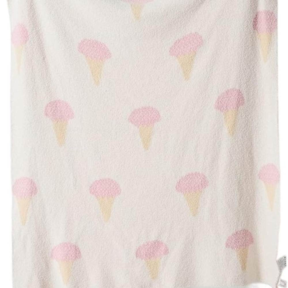 Plaid tricoté doux Sucrée glace