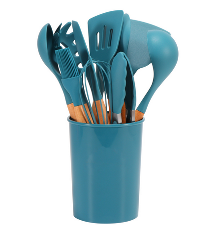 Set d'ustensiles de cuisine en silicone