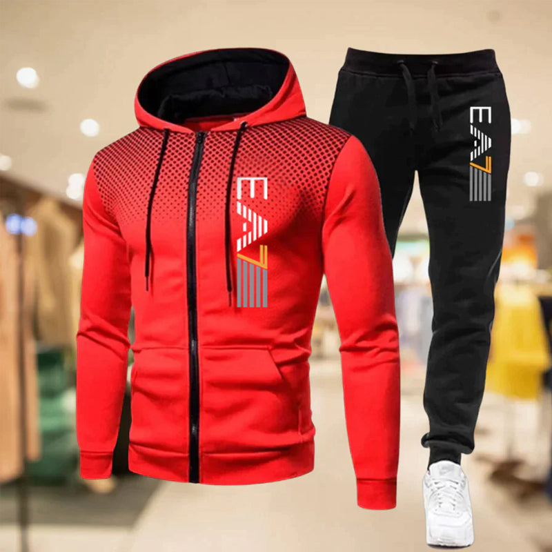 Ensemble Jogging à Fermeture Éclair pour Homme