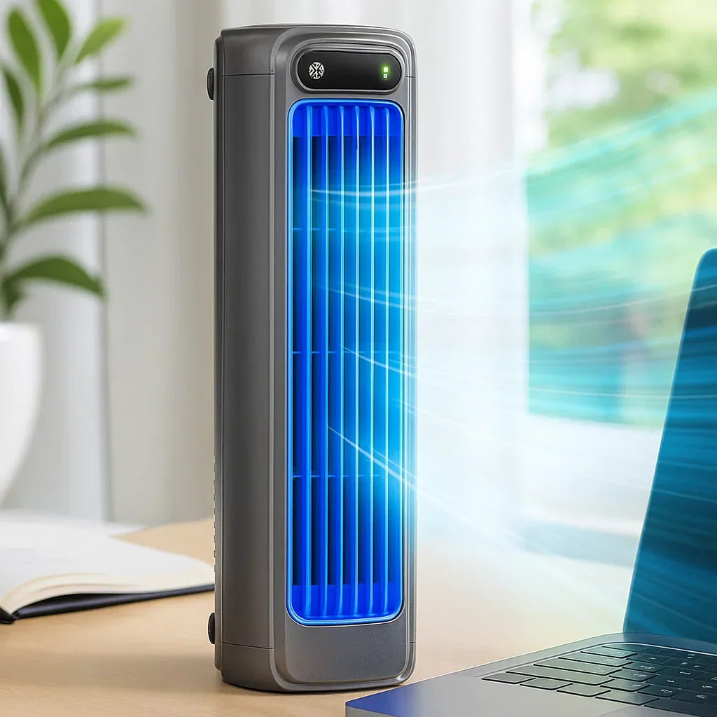 Ventilateur colonne portable rechargeable