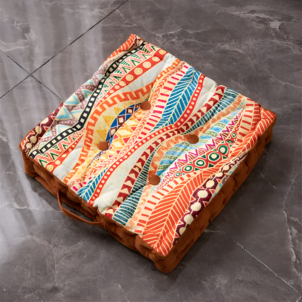 Coussin de sol touffeté vintage