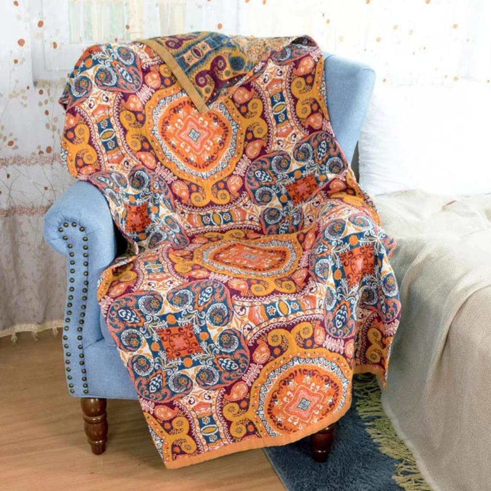 Serviette vintage éclectique