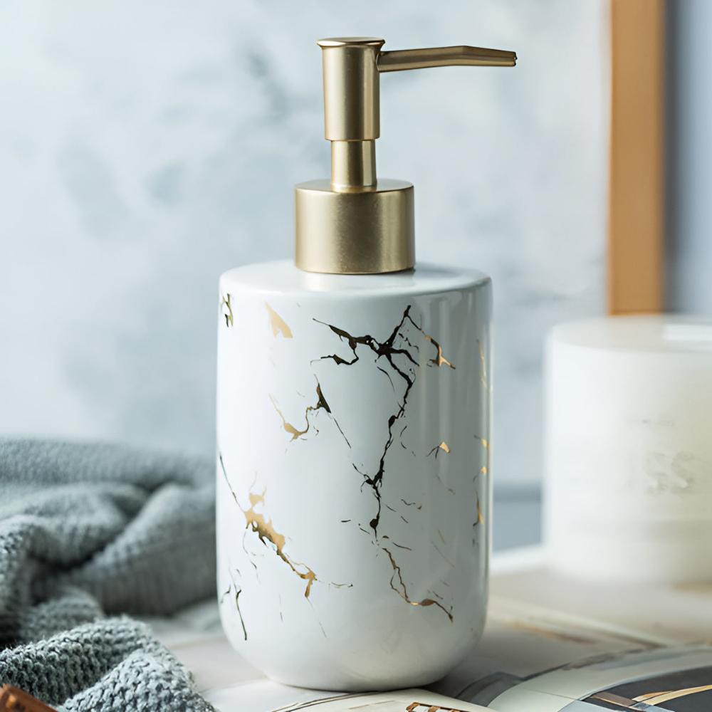 Distributeur luxueux marbre et or
