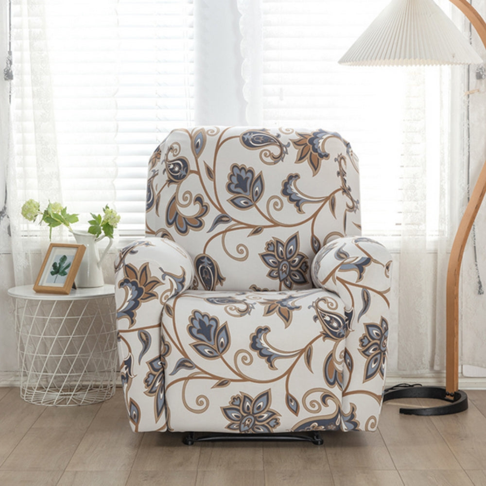 Housse de fauteuil relax à fleurs