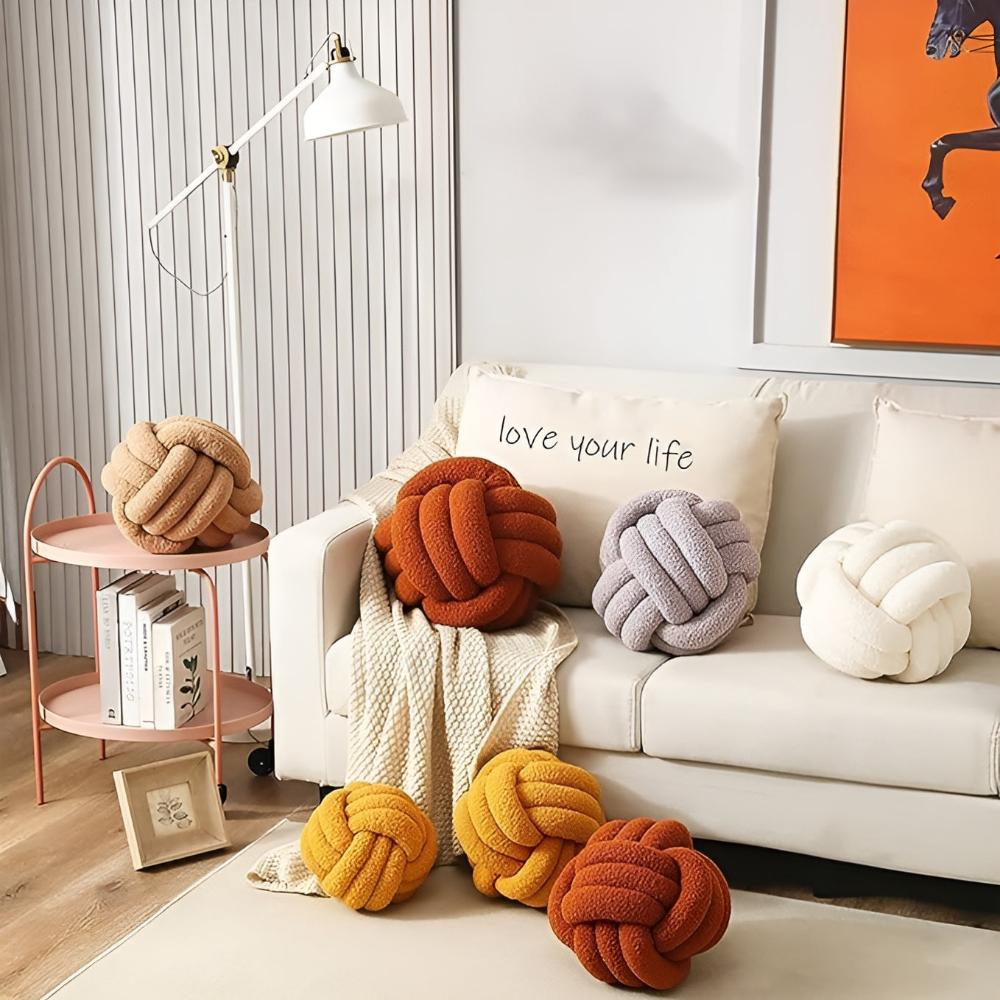 Coussin bouclette noué – Ginger ColoRouge
