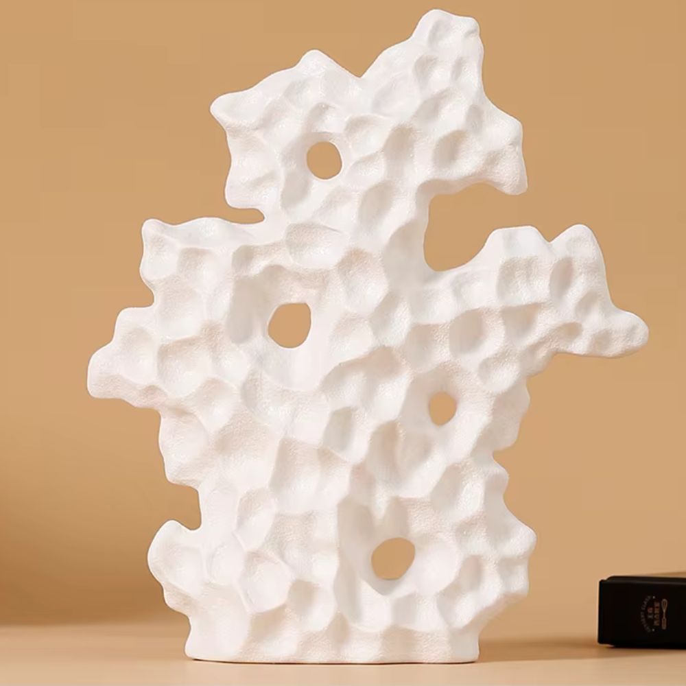 Sculpture corail en céramique