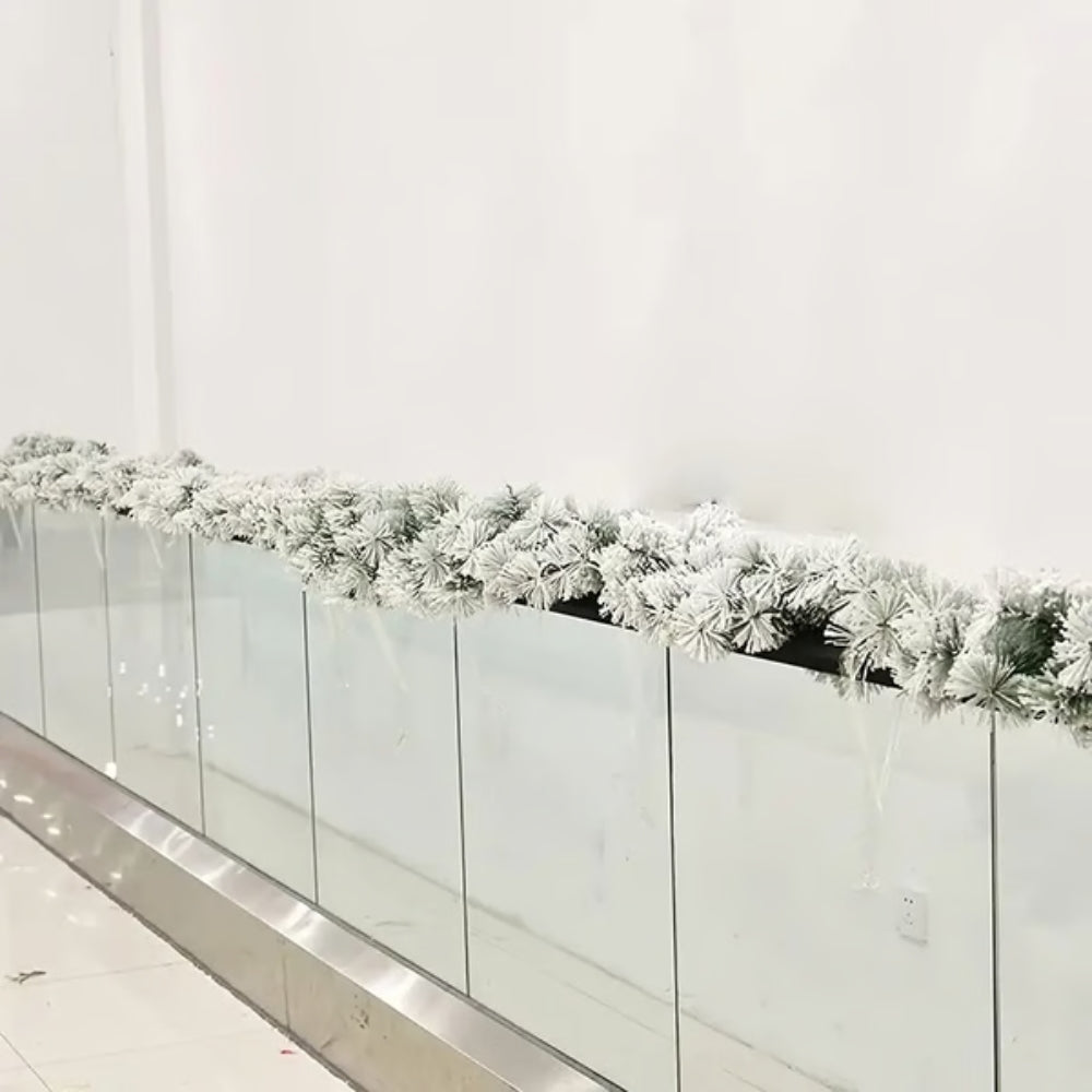Guirlande de Noël givrée