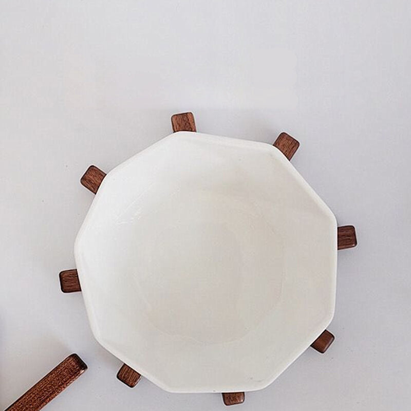 Dessous de Plat en Noyer Noir – Protection Élégante pour la Table