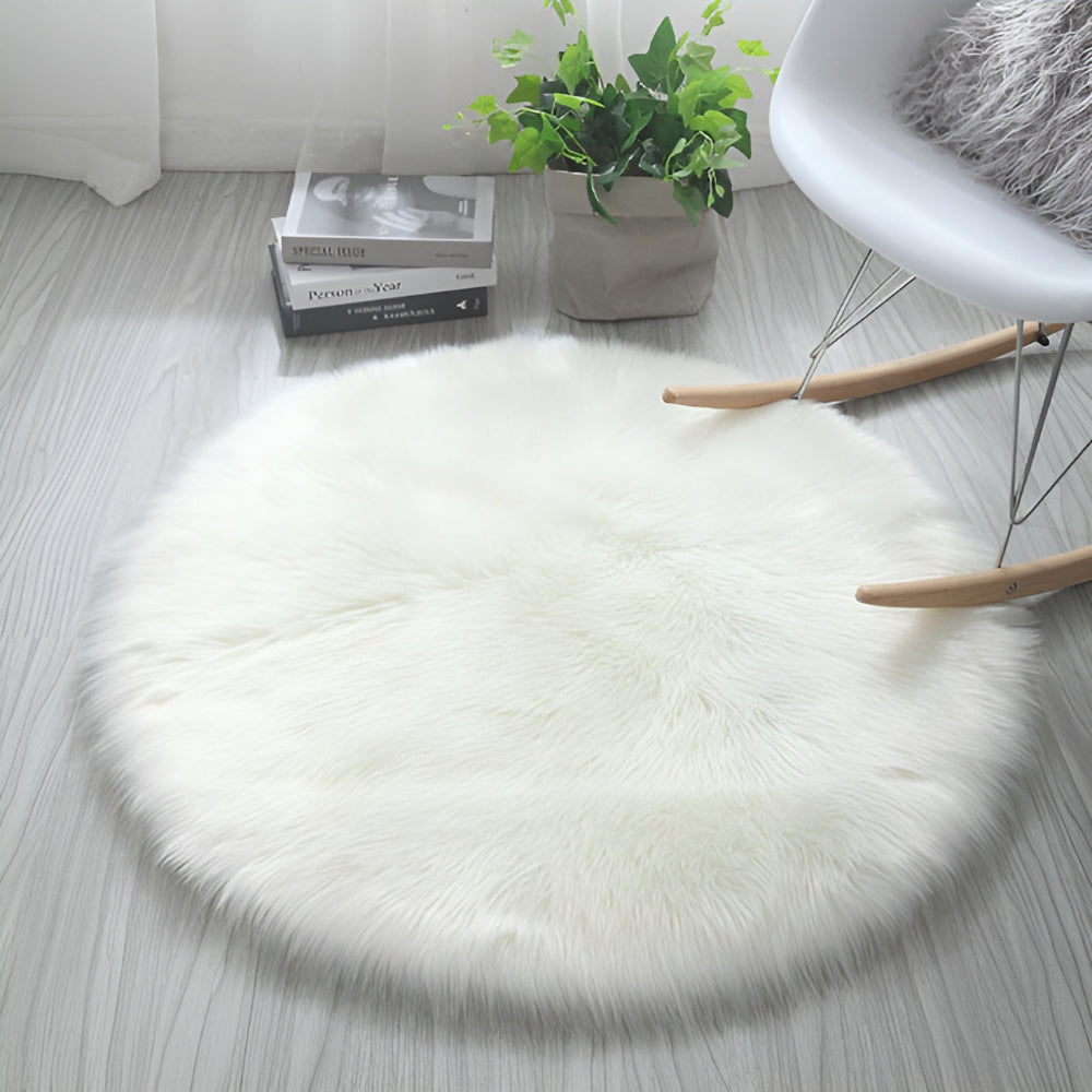 Tapis rond moelleux Cloud Soft – Snow