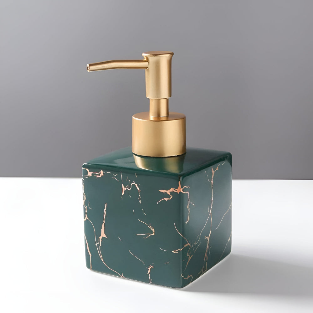 Distributeur de savon effet marbre