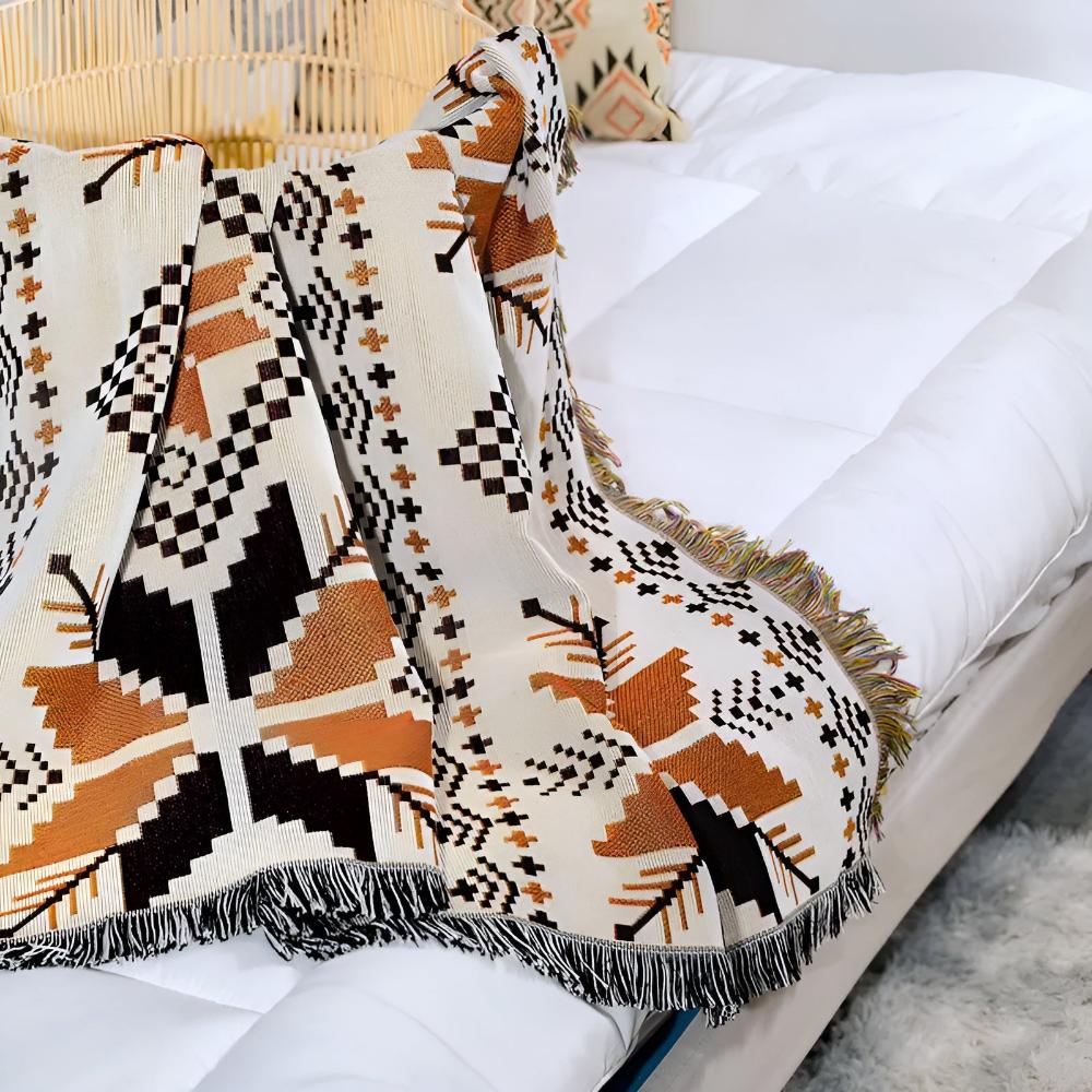 Tapis de pique-nique motif boho marocain